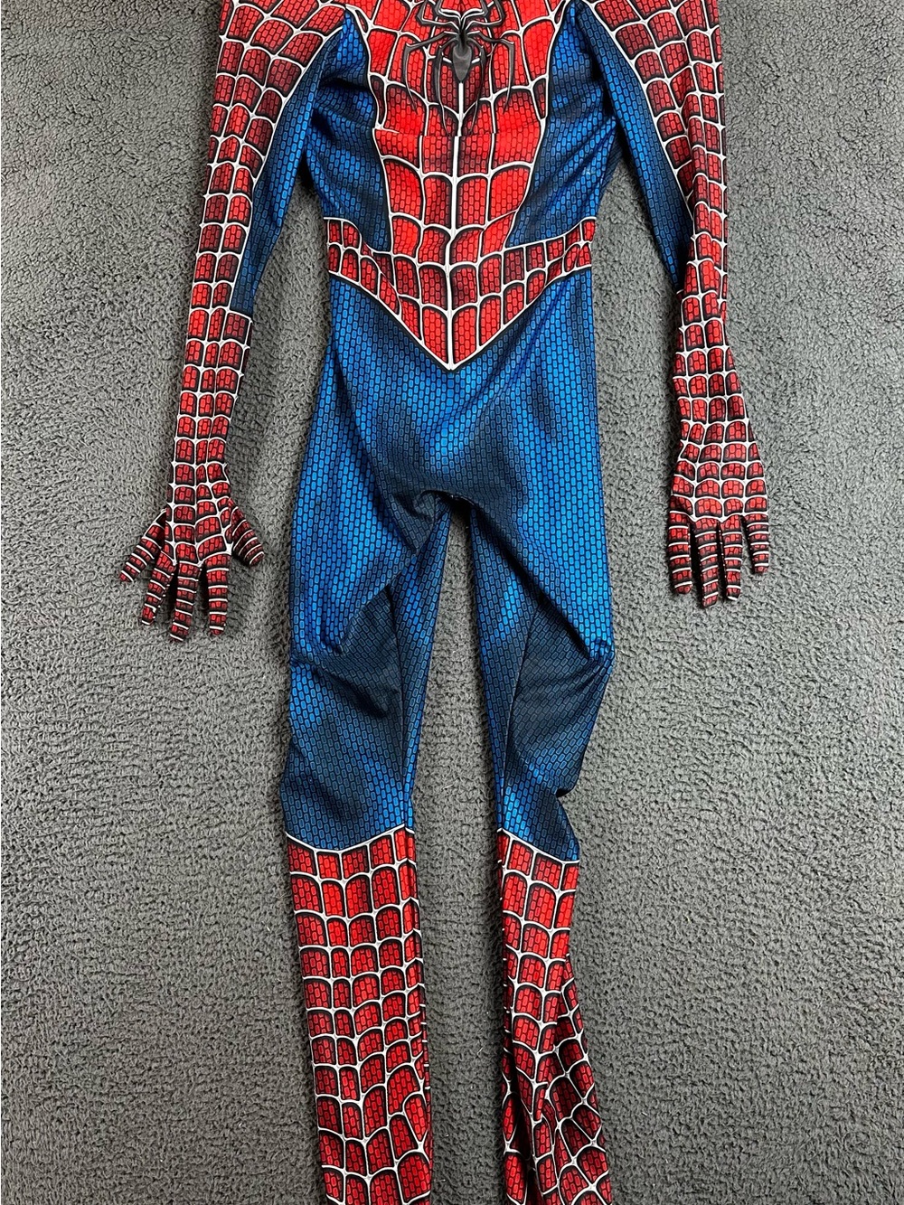 Spider-Man Kids Costume Full Body Jumpsuit Red Blue Superhero XL Kids